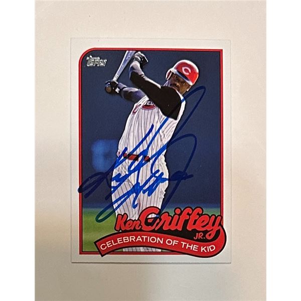 Ken Griffey Jr Autographed CARD