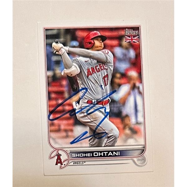 Shohei Ohtani Autographed Card