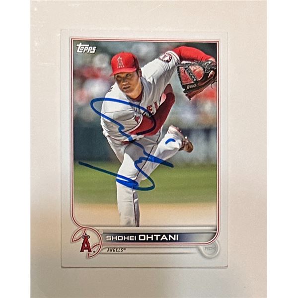 Shohei Ohtani Autographed Card