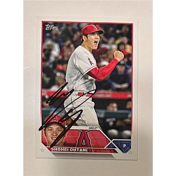 Shohei Ohtani Autographed Card