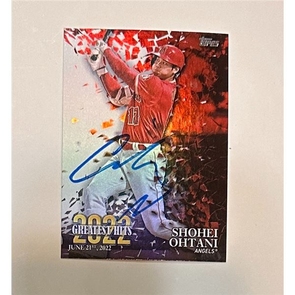 Shohei Ohtani Autographed Card