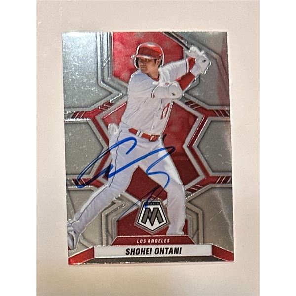 Shohei Ohtani Autographed Card