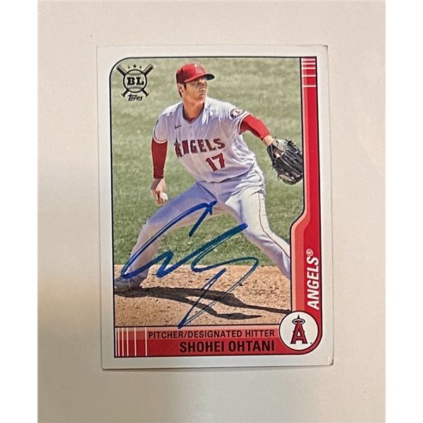 Shohei Ohtani Autographed Card