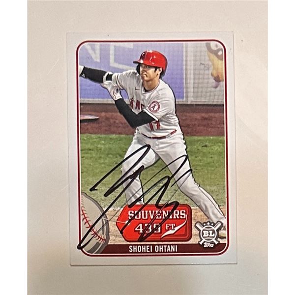 Shohei Ohtani Autographed Card