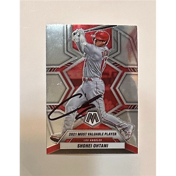 Shohei Ohtani Autographed Card