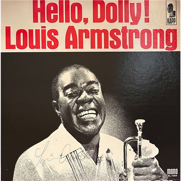 Louis Armstrong Autographed Album