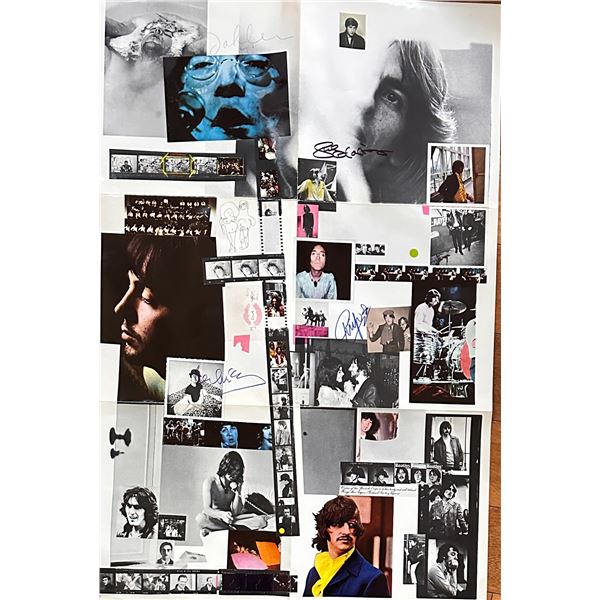 The Beatles Autographed Poster All 4