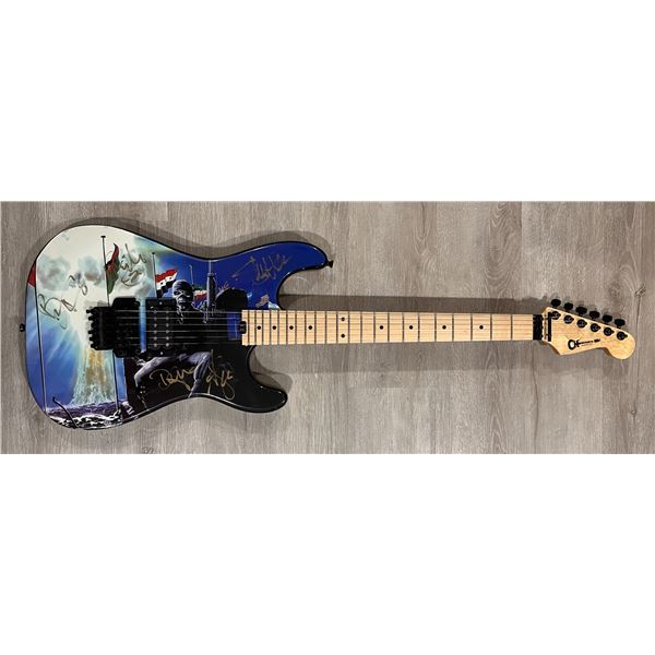 Iron Maiden Autographed Guitar! All Members!