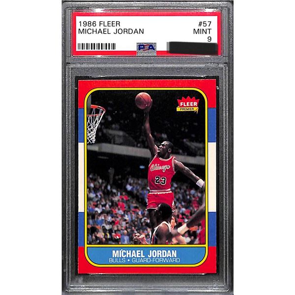1986 Fleer Michael Jordan Rookie Card PSA 9 RARE!