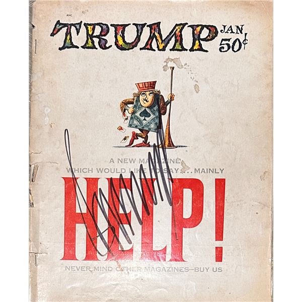 Donald Trump Autographed Magazine