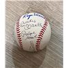 Image 1 : MARIS MANTLE HOUK FORD Autographed Baseball