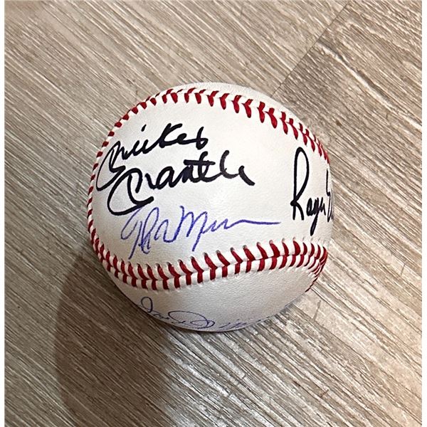 Mantle Munson DiMaggio Maris Autographed Baseball