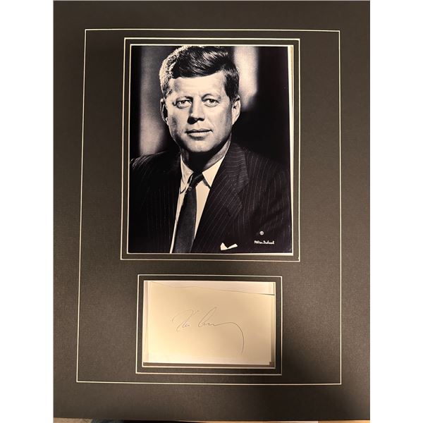 John f.Kennedy Autographed Display