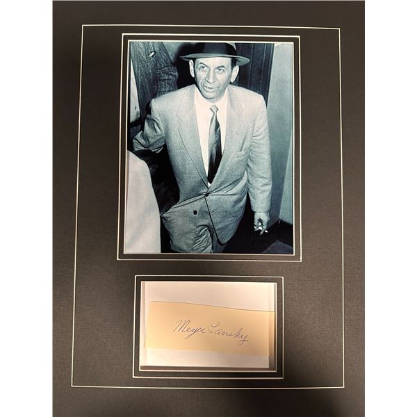 Meyer Lansky Autographed Display