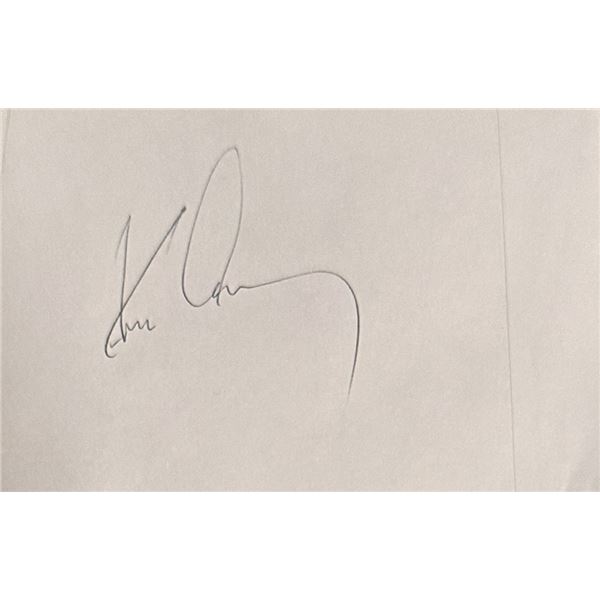 John F. Kennedy Cut Autographed