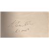 Image 1 : Albert Einstein Autographed Cut
