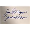 Image 1 : Joe DiMaggio Yankee Clipper Autographed Card