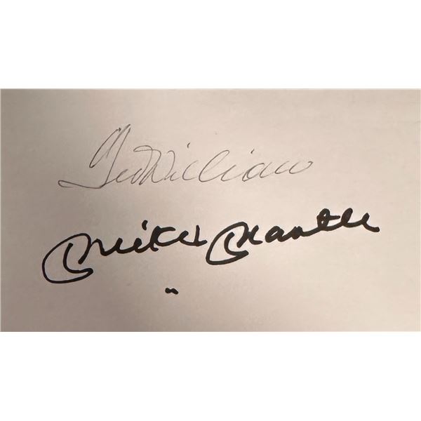 MANTLE WILLIAMS Autographed Card