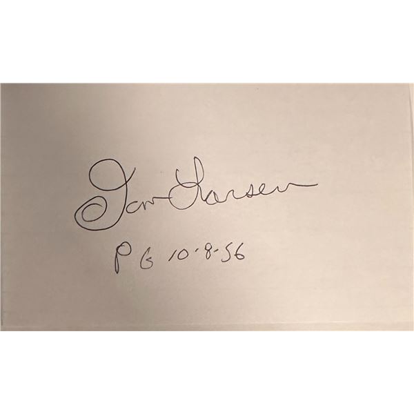 Don Larsen Autographed Card