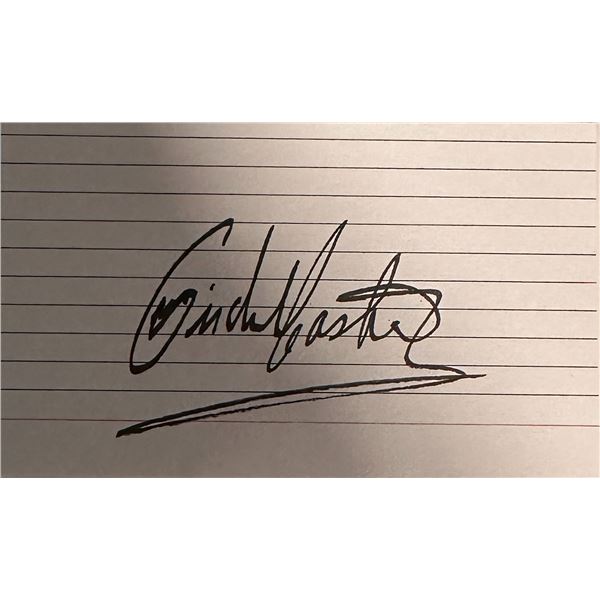 Fidel Castro AUTOGRAPHED Card