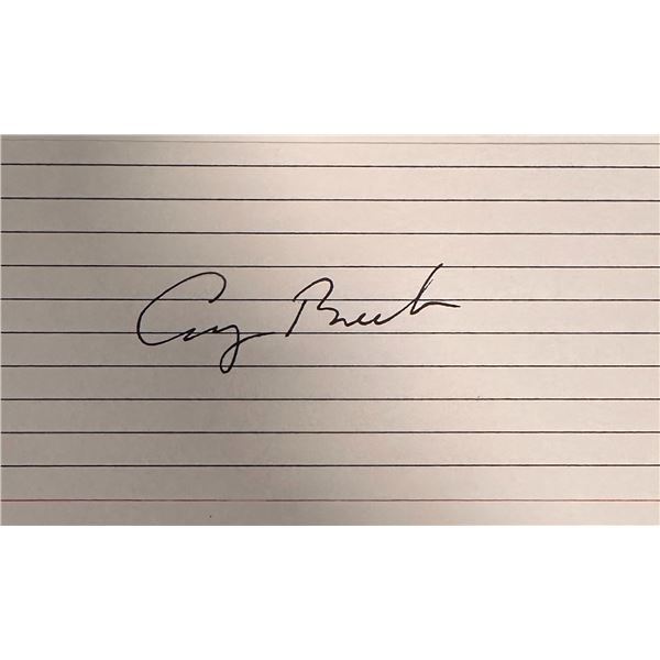 George Bush SR Autographed Card