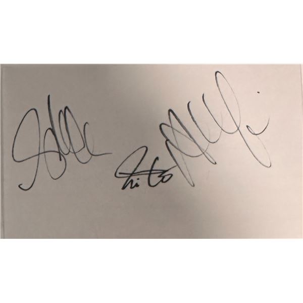 Rush Autographed CARD GEDDY NEIL ALEX