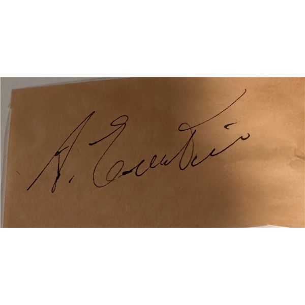 Albert Einstein Autographed Cut