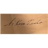 Image 1 : Nikola Tesla Cut Autograph