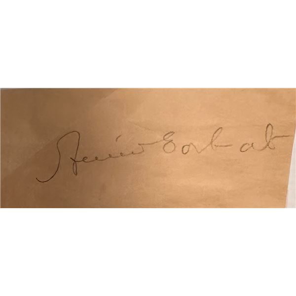 Amelia Earhart Cut Autograph