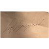 Image 1 : Sigmund Freud Cut Autograph