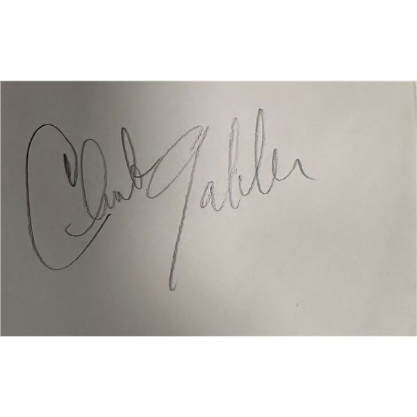 Clark Gable Autograph Page