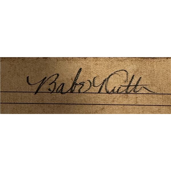 Babe Ruth Cut Autograph