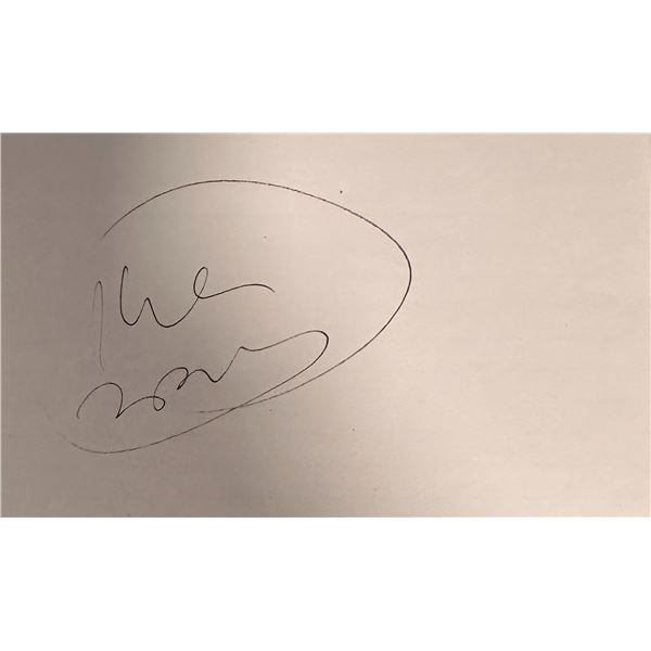 Keith Moon Autograph Card