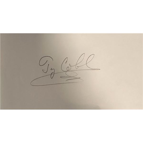 Ty Cobb Cut Autograph