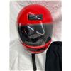 Image 2 : CANDY APPLE RED HELMET WITH FACE SHIELD
