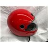 Image 3 : CANDY APPLE RED HELMET WITH FACE SHIELD
