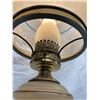 Image 3 : VINTAGE SATIN LACE HURRICANE GONE WITH THE WIND 3-WAY TABLE LAMP - WORKS!