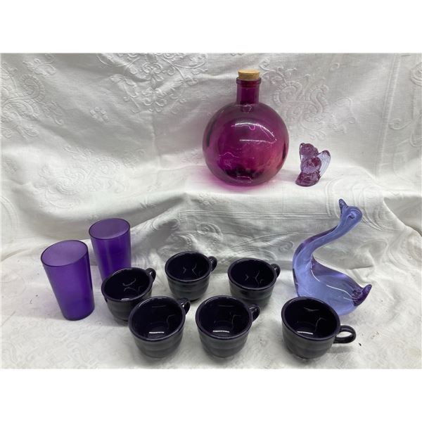 PURPLE GLASS LOT