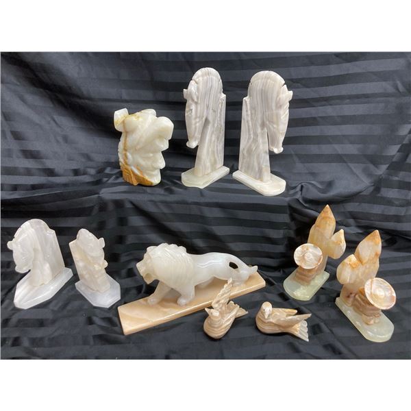 MARBLE BOOKENDS, LOT