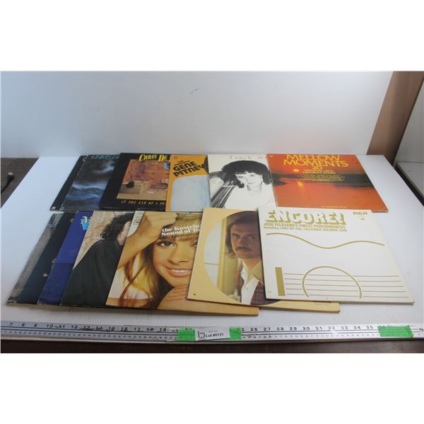 (13) Vinyl Records - Gene Pitney, Chris De Burgh and Exile