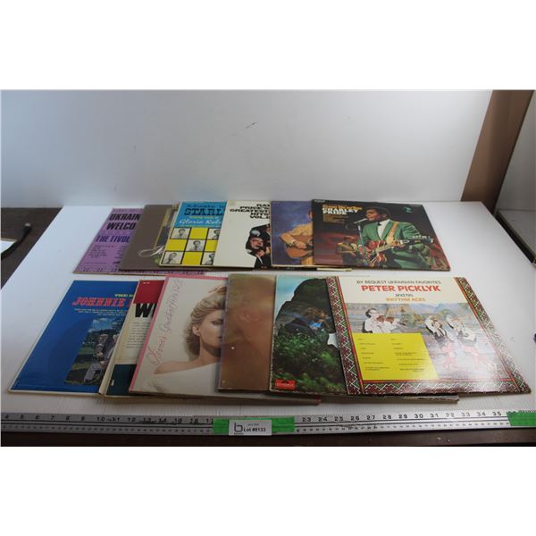 (13) Vinyl Records - Peter Picklyk, Charley Pride and The Bells