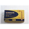 Image 4 : Vintage Dominion Centre Fire Cartridges 30-06 Springfield Empty Ammo Box