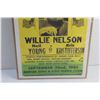 Image 3 : Vintage 1985 Willie Nelson Farm Aid Benefit Concert Poster 17'' x 12''