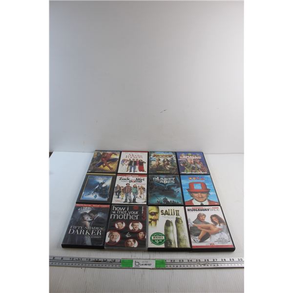 (12) DVD Movies - Spider Man 3, Jumanji and Saw 2