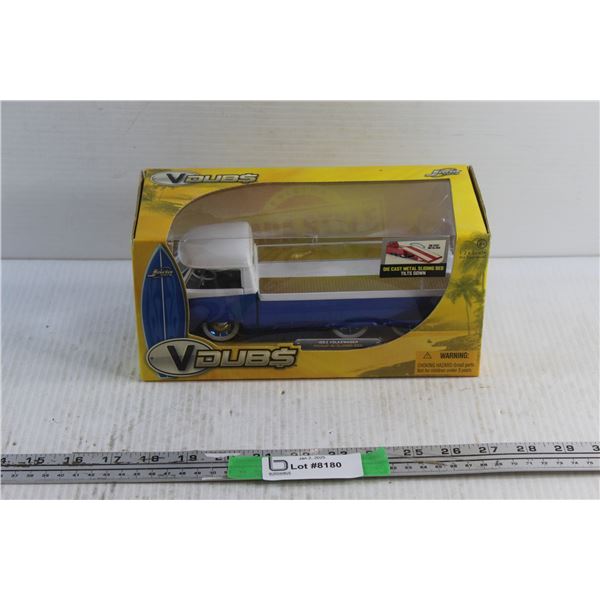 Vdubs Die Cast 1963 Volkswagen Pickup W/Sliding Bed Car Toy