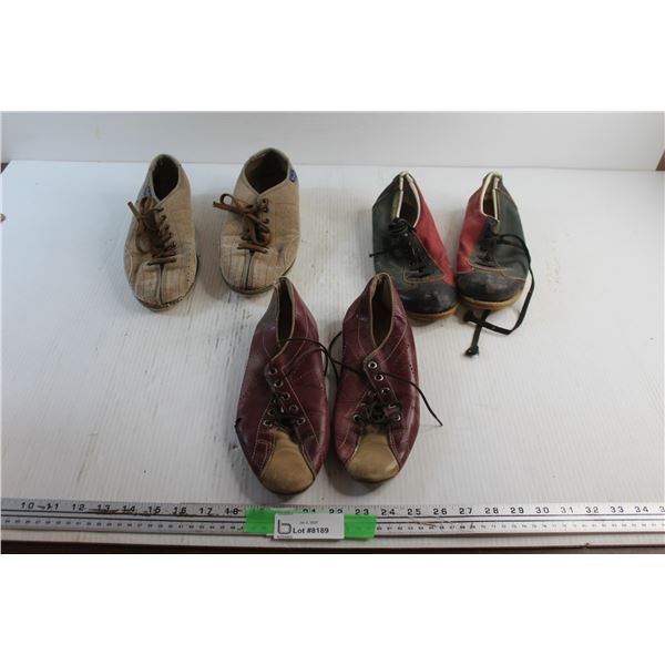 (3) Pairs of Bowling Shoes - Size 9
