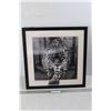 Image 1 : Framed 3D Leopard Picture - 17'' x 17''