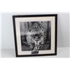 Image 2 : Framed 3D Leopard Picture - 17'' x 17''