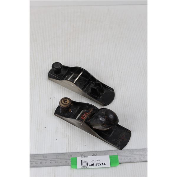 (2) Block Planes, (1) Complete w/ Base