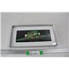 Image 1 : Green Frog Framed Picture- 12.5'' x 6.5''